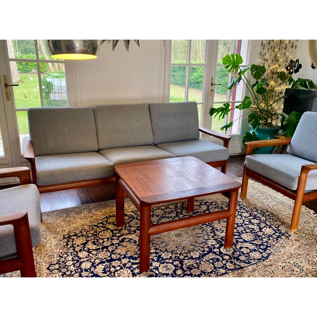 Danish Three-Seater Teak Sofa from Komfort, 1960s For Sale - Image 9 of 18