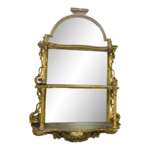 Antique Gold Gilt Mirror From Palm Beach Estate