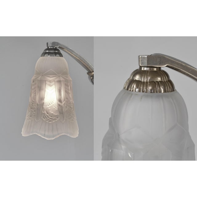 French Art Deco Chandelier by Piertre Maynadier - 1930 France For Sale - Image 10 of 13