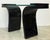 1980s 1980s Italian Postmodern Lacquered Wood and Glass Console For Sale - Image 5 of 6