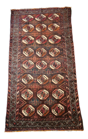 Vintage Baluchi Rug in Wool, 1960s