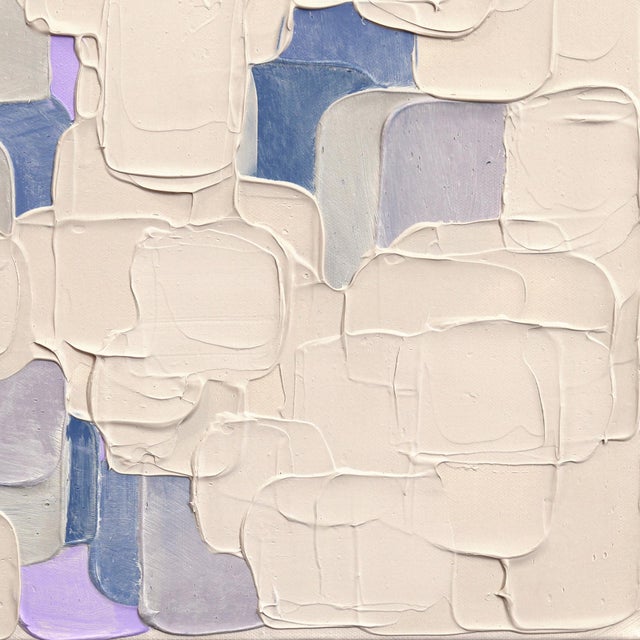 2020s Beige Baby 3 - Original Neutral Textured Impasto-Style Acrylic Painting on Canvas For Sale - Image 5 of 9