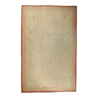 Late 19th Century French Aubusson Rug, 13'07 X 21'02 For Sale