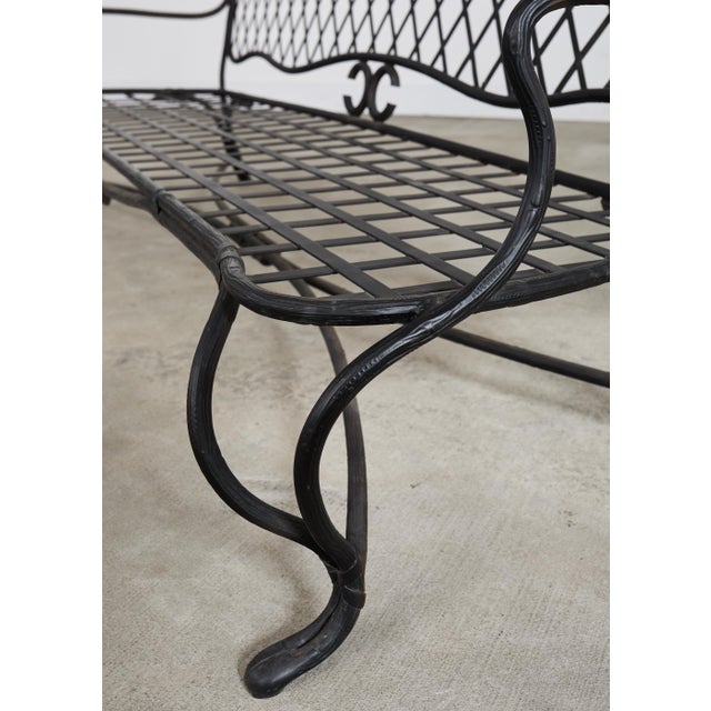 Metal Rose Tarlow Style Iron Twig Garden Six-Piece Patio Suite For Sale - Image 7 of 18