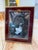 Burgundy and Brass Tabletop Picture Frame For Sale - Image 4 of 7