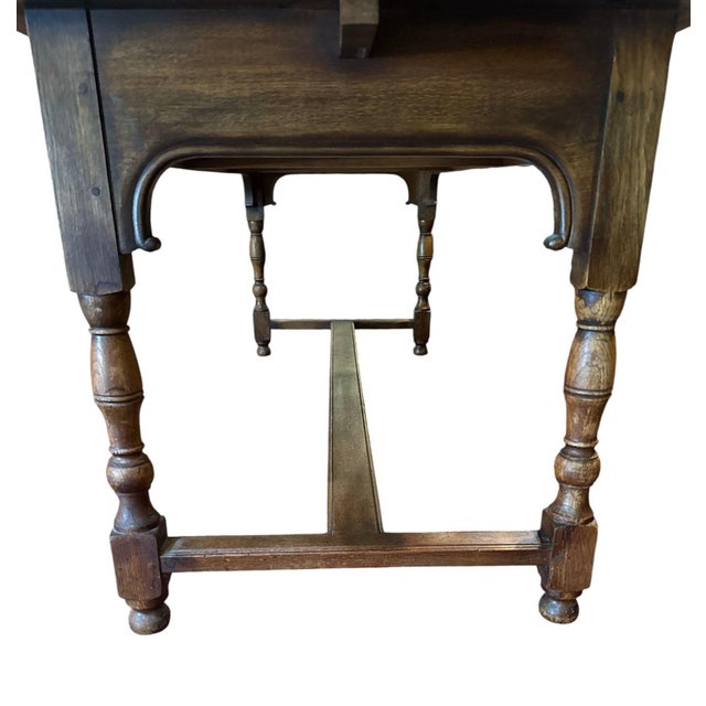 French 19th Century Desk/Table With Drop Leaves For Sale - Image 6 of 12