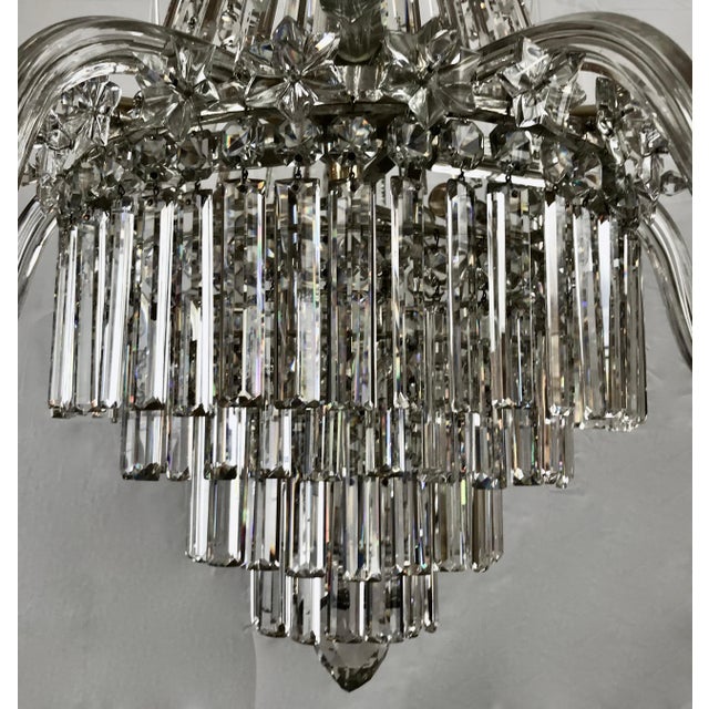 Mid 19th Century Crystal Chandelier by F&C Osler of Tent and Waterfall Design For Sale - Image 9 of 12