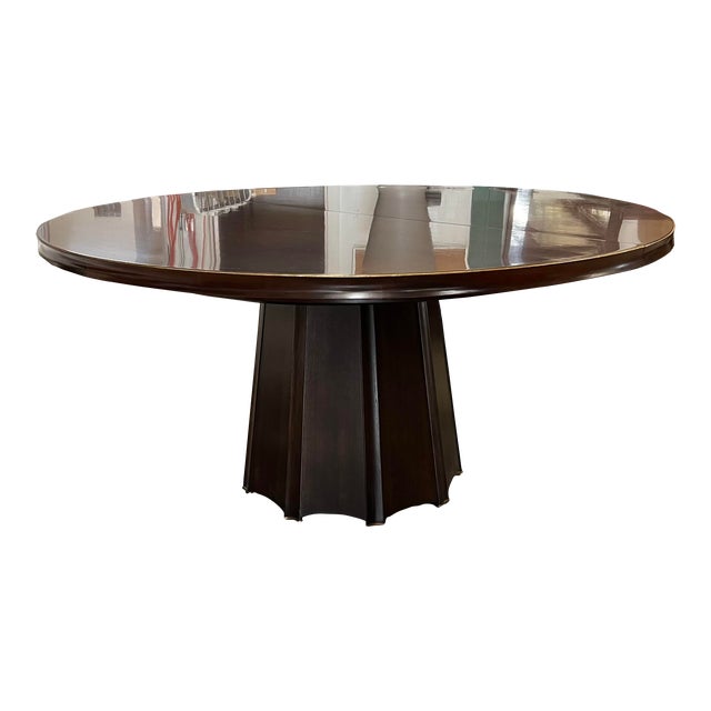 Baker Barbara Barry Rosewood and Copper Encircle Round Dining Table