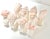 1980s Ceramic Pink Stripe Seashell Napkin Rings - A Set of 8 For Sale - Image 4 of 12