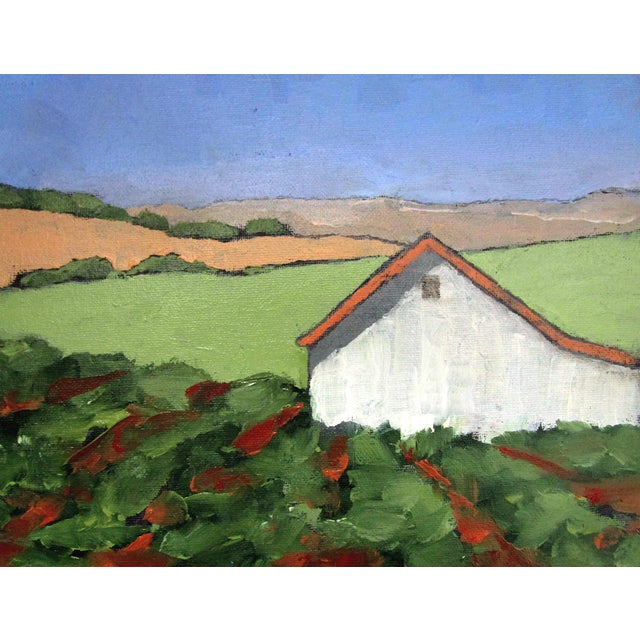 Field Rows & Farm Barn Art Lynne French Landscape Oil Painting 11x14 ...