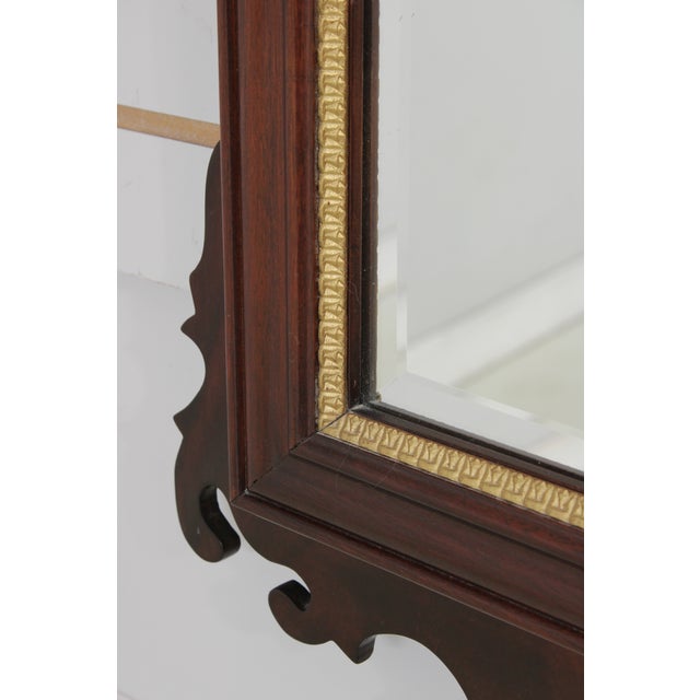 Gold Councill Craftsmen Chippendale Mahogany Mirror For Sale - Image 8 of 13