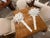 Vintage Palm Beach Pair Serge Roche Style Plaster Palm Frond Wall Light Sconces For Sale - Image 10 of 12