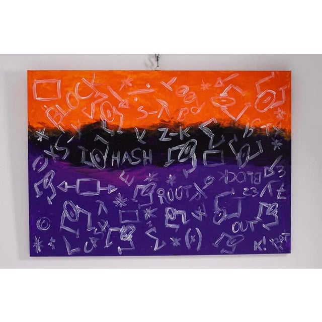 Purple Bomberbax, Painting, 2021, Mixed Media on Canvas For Sale - Image 8 of 13