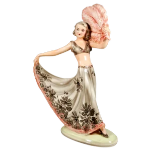Art Deco Dancer Figurine by Josef Lorenzl, 1930s