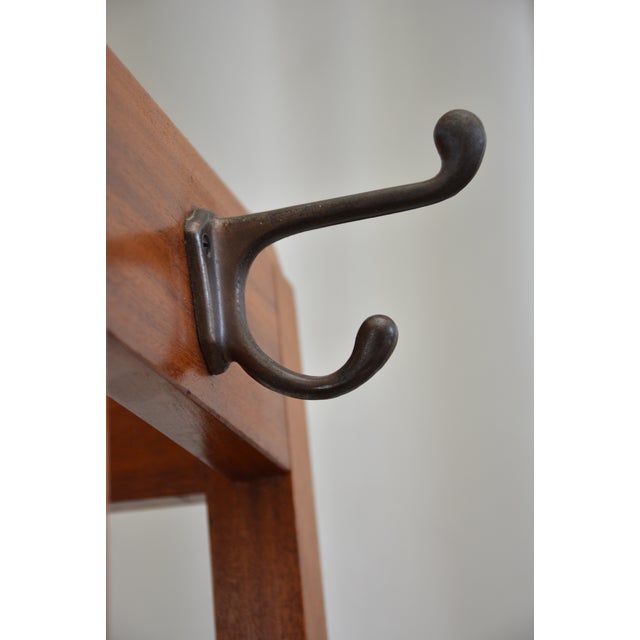 Mid-Century Modern Mahogany Coat Stand from G. W. Evans, England, 1962 For Sale - Image 14 of 18