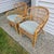 1960s Pair Tito Agnoli Style Wingback Bamboo Chairs For Sale - Image 10 of 11