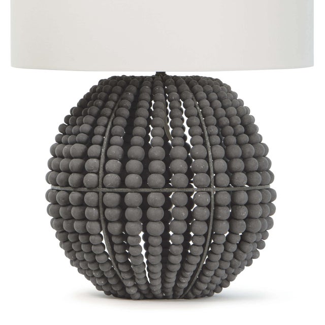 Transitional Regina Andrew Tropez Table Lamp in Grey For Sale - Image 3 of 6