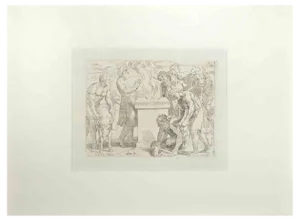 Giovanni Lanfranco, Genesis 5, Old Testament Story, Etching, 1607