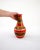 1960s Mid-Century Modern W. Germany Ceramic Jar Red & Gold For Sale - Image 4 of 10