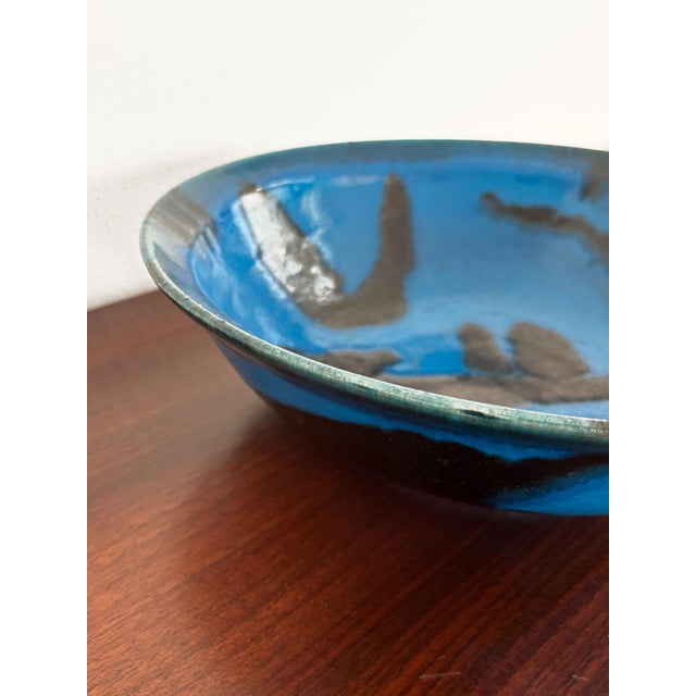 1970s Stoneware Centerpiece Bowl by Guido Gambone, Italy, 1970s For Sale - Image 5 of 9