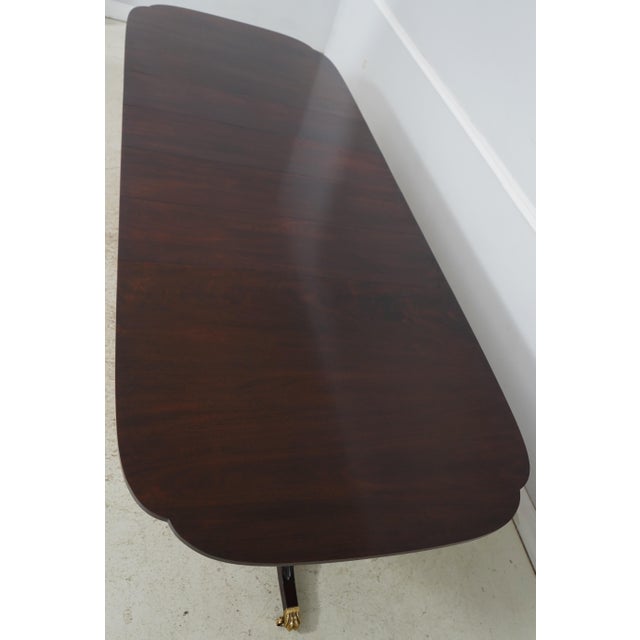 Stickley Flame Mahogany Double Pedestal Dining Table For Sale - Image 13 of 18