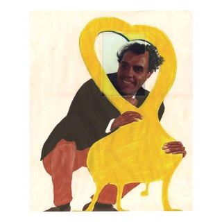 Dario Cusani, Heartless Self-Portrait, Paint Artwork, 1994 For Sale