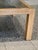 Vintage Oak & Steel Top Square Coffee Table For Sale - Image 11 of 12