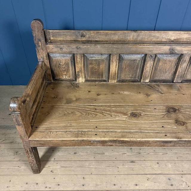 Antique Spanish Wooden Bench, 19th Century For Sale - Image 9 of 18