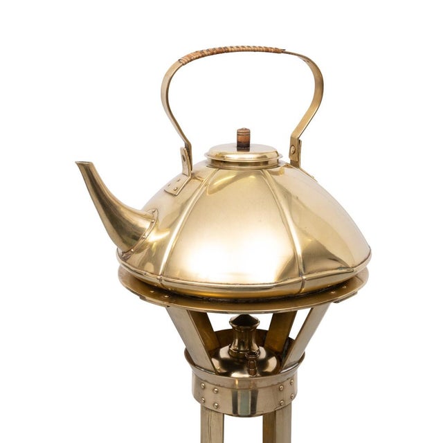 Amsterdam School Spirit Kettle on Stand by Jan Eisenloeffel, Holland, 1905 For Sale - Image 9 of 13
