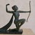 Metal French Art Deco Bronze Sculpture of Diana on Marble Plinth, 1930s For Sale - Image 7 of 7