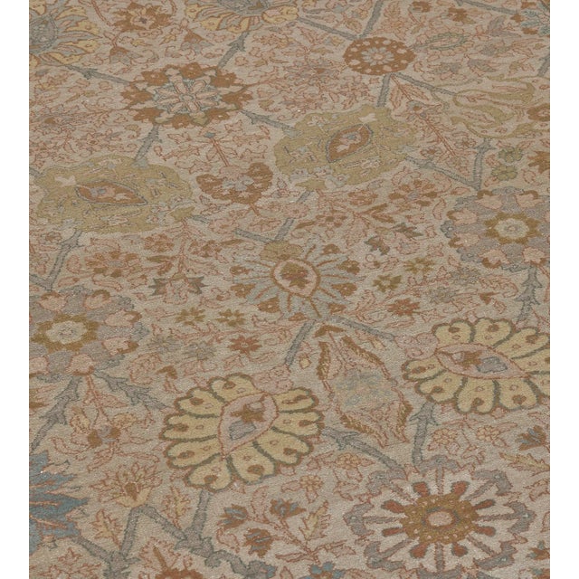 Mansour Tabriz Rug - 6'6" X 8'10" For Sale In Los Angeles - Image 6 of 11