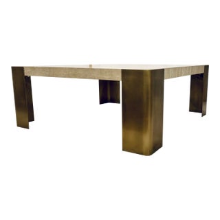 Revelation Modern Travertine Caress Cocktail Table For Sale
