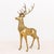 Metal Pair of Stag and Doe Large Brass Sculptures For Sale - Image 7 of 11