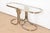 Mid-Century Modern Design Institute America Modern Brushed Steel and Brass Glass Top Swan Console Table For Sale - Image 3 of 12