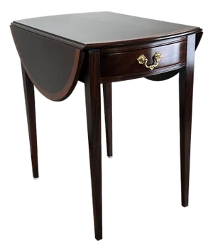 Vintage Federal Style Edge Banded Mahogany End Table by Stickley