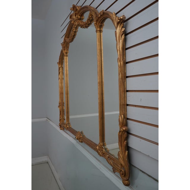 Age: Approx: 20 Years Old Details: Nice Gold Finish w. Red Rub Undertone Quality Construction Large Impressive Mirror Nice...