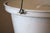 Late 19th Century Rare Antique Gebruder Baumann Enameled Steel Slop Bucket W/ Recessed Lid For Sale - Image 5 of 7
