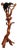 Sculptural Oak Coat Rack, Italy, 1960 For Sale