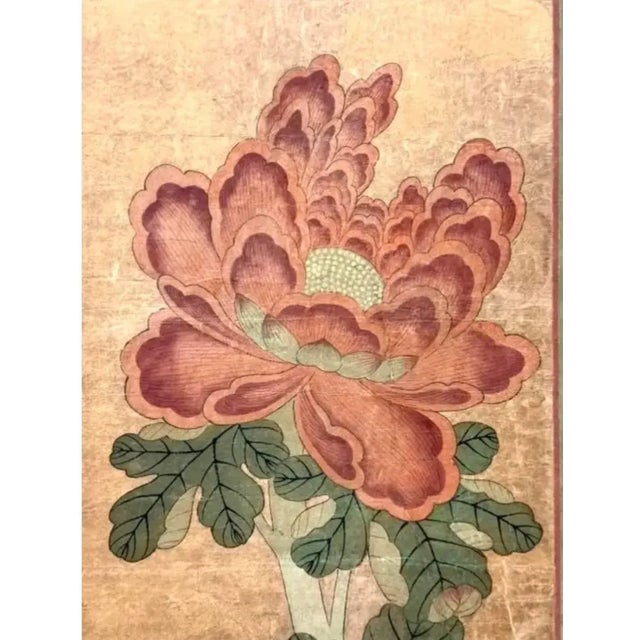 Antique Chinese Hand Painted Panel Screens, a Pair For Sale - Image 9 of 13