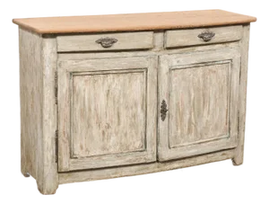 Swedish 19th Century Buffet W/ Softly Bowed Front