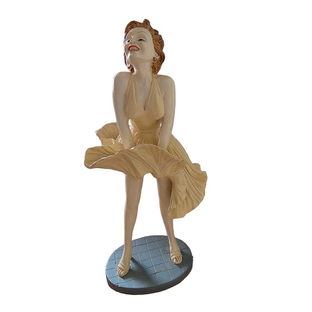 This is a rare mid-century Italian ceramic statuette based on the iconic pose of Marilyn Monroe from her 1955 film The...