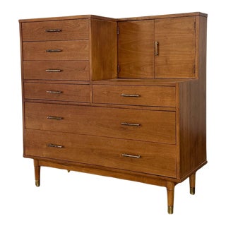 1950s Dresser With Hidden Vanity by Drexel For Sale