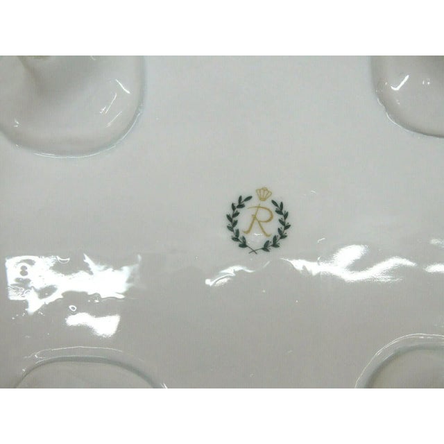 Mid 20th Century Reichenbach Pierced Lattice Porcelain Footed Serving Centerpiece Bowl For Sale - Image 5 of 11