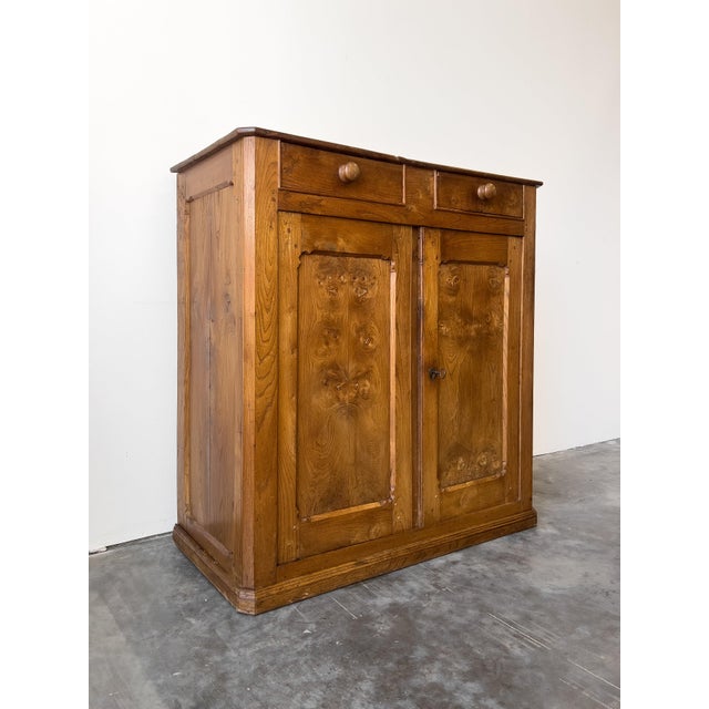 Antique Late 19th Century French Elm Cupboard For Sale - Image 4 of 13