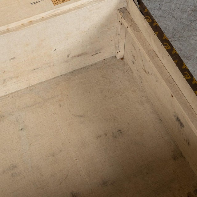 Antique 20th Century Cabin Trunk in Monogram Canvas from Louis Vuitton, France, 1920 For Sale - Image 15 of 18