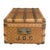 Wood French Steamer Trunk by Aux Etats Unis For Sale - Image 7 of 12