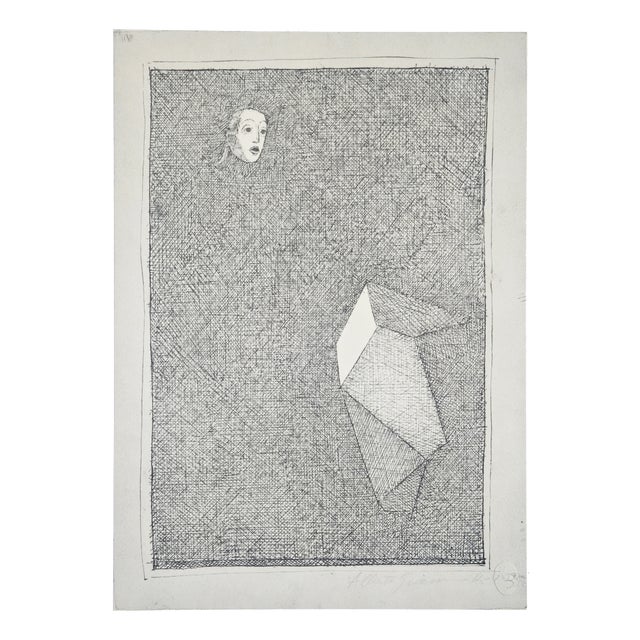 Alberto Giacometti, Lunar, 1963, Original Lithograph For Sale