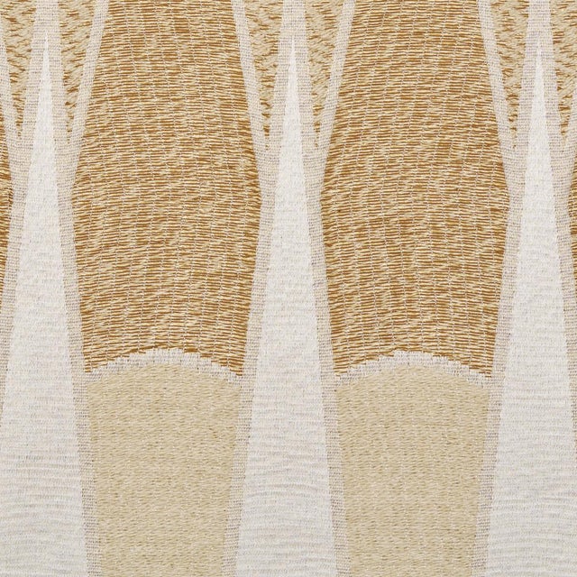 Traditional Sample - Schumacher Nightfall Skyline Fabric In Antique Gold For Sale - Image 3 of 6