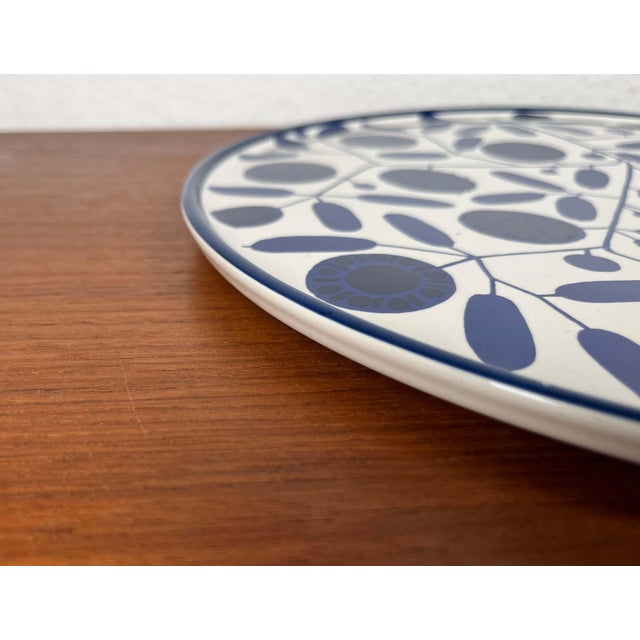Large Mid-Century Modern German Ceramic Stockholm Series Plate from Melitta, 1960s For Sale - Image 12 of 18