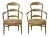 Pair of Continental Painted Armchairs With Needlework Seats For Sale